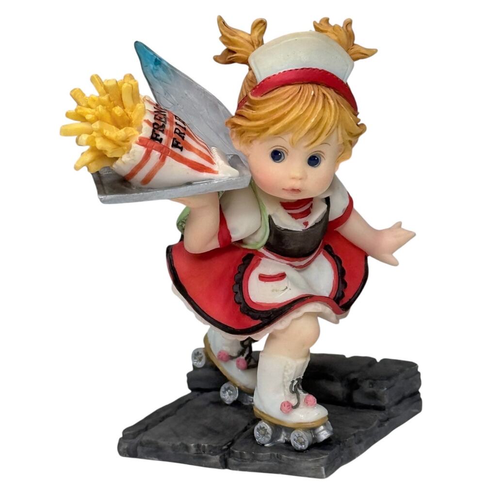 My Little Kitchen Fairies Car Hop Fairie French Fries Figure Acrylic Fairy Wings